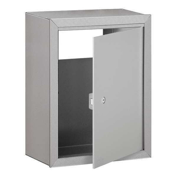 Receptacle, Aluminum, Powder Coated, 1 Doors, Surface, Surface Mounting