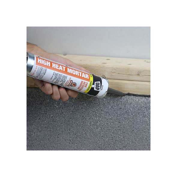 Dap High Heat Mortar Fire Resistant Mortar, 10 oz, Cartridge, Black, Hybrid Base 18854