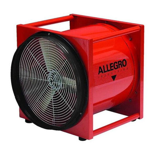 Allegro Industries Confined Space Fan,Orange,18" W 9515