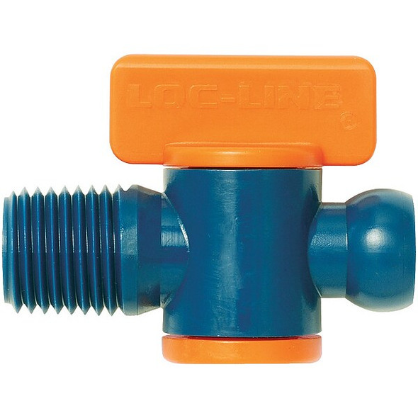 Loc-Line Male NPT Valve,1/4-Pk10 29452