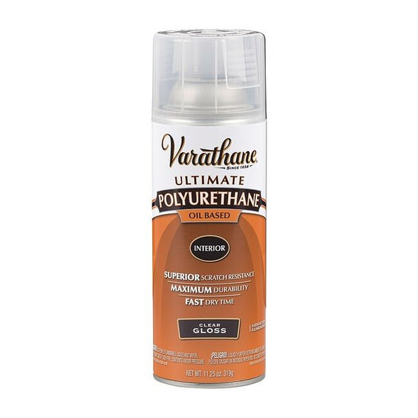 Rust-Oleum Polyurethane Spray,Clear,11.25 oz. 9081
