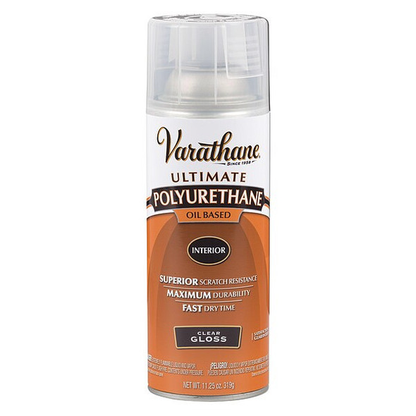 Rust-Oleum Polyurethane Spray,Clear,11.25 oz. 9081