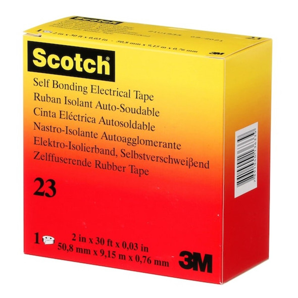 3m Electrical Tape, Black, 10 yd L, 2 in W 23-2X30FT