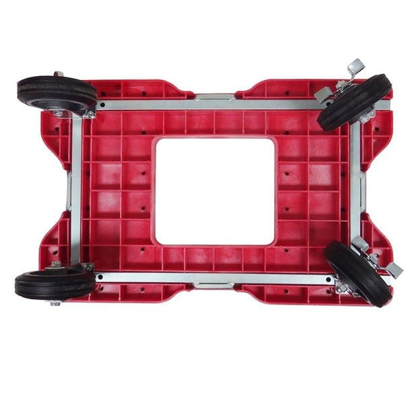 Snap-Loc Gen. Prpose Dolly, Open, Flush, 1500lb, Red SL1500D6R