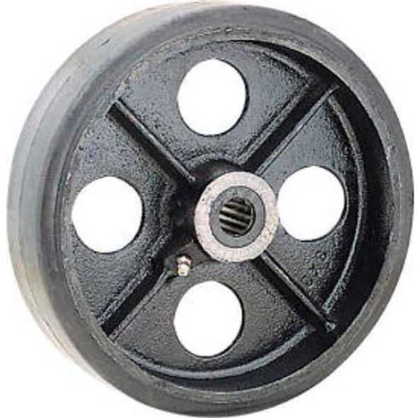 Global Industrial 8"" x 2"" Mold-On Rubber Wheel - Axle Size 1/2"" Global Industrial 8"" x 2"" Mold-On Rubber Wheel - Axle Size 1/2""