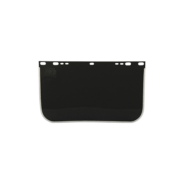 Visor, Shade 5, Aluminum Bound, 15-1/2 in L x  9 in H, for Jackson Safety® Head Gear/Cap Adaptors