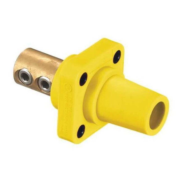 Hubbell Wiring Device-Kellems Recpt,Yllw,Female,Double Set Screw,400 A HBLFRY