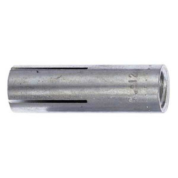 Multi-Set II Flush Embedment Anchor, 1/2" Dia, 2" L, Carbon Steel Plain, 50 PK