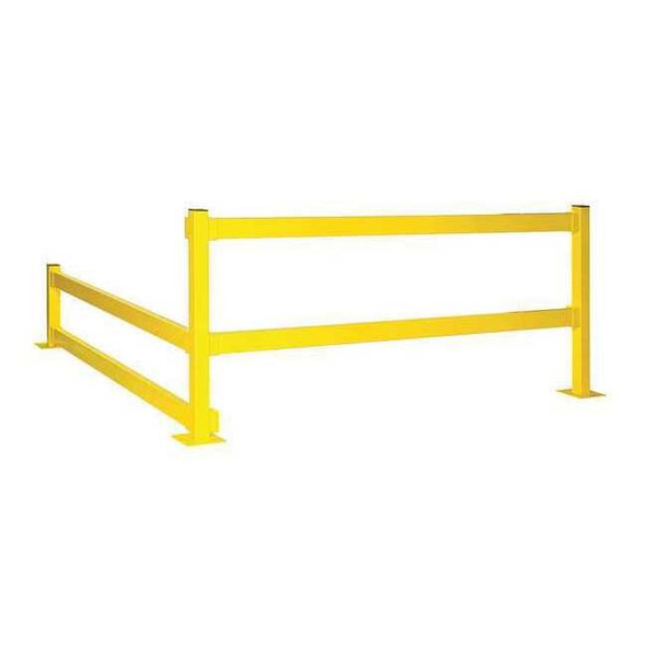 Bluff Manufacturing End Post,11 ga. Steel,Single,Yellow MPBP20E-YEL