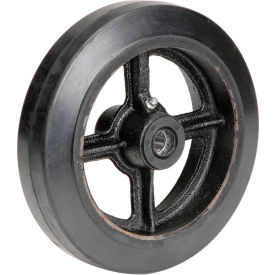 Global Industrial 8"" x 2"" Mold-On Rubber Wheel - Axle Size 5/8""