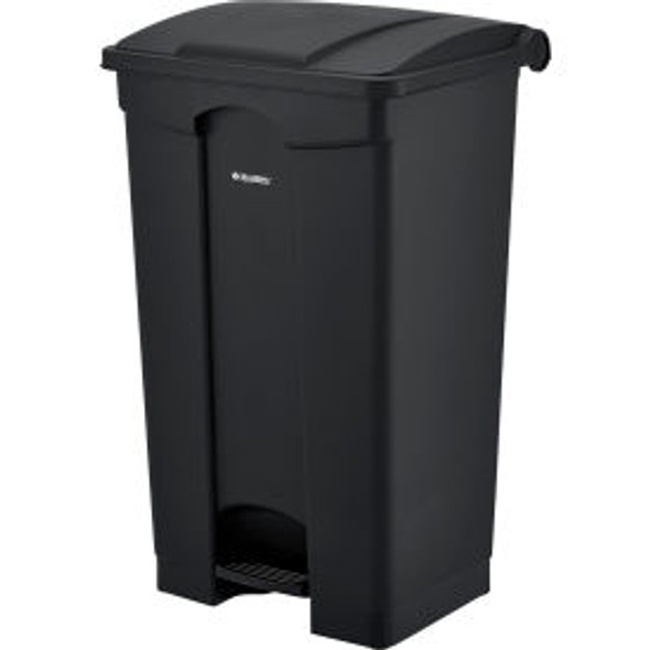 Global Industrial Plastic Rectangular Step On Trash Can 23 Gallon Black Global Industrial Plastic Rectangular Step On Trash Can 23 Gallon Black