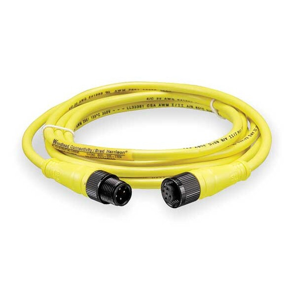 Brad Harrison Cordset,4 Pin,Receptacle,Female 884030A09M010