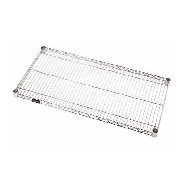 Quantum Storage Systems Wire Shelf, 24"D x 48"W, Silver 2448S