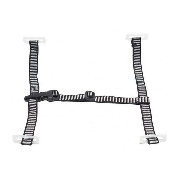 Chinstrap, 4-pt, 3/4" polyester webbing, attaches to suspension, 10 pack