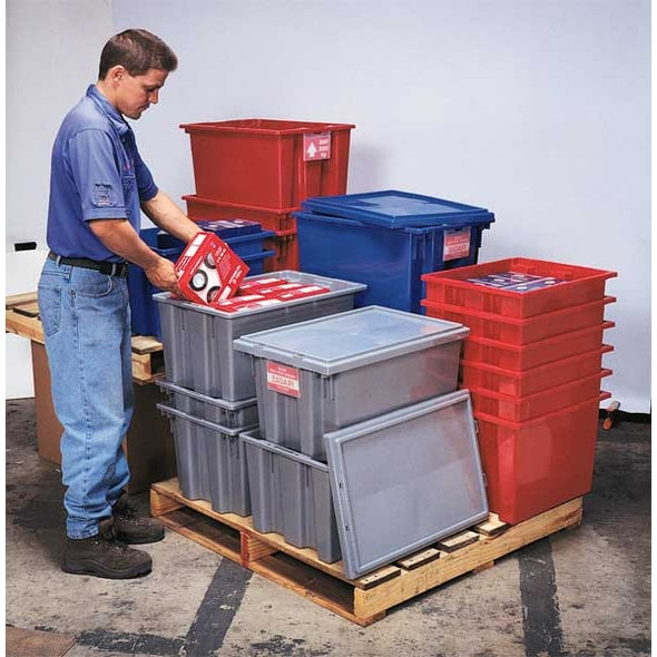 Quantum Storage Systems Clear Plastic Stack Bin, 5 in L, 3 in W SNH010