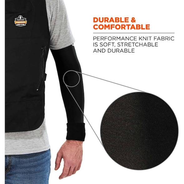 Ergodyne Protective Sleeve,Polyester/Spandex,Lime 6690