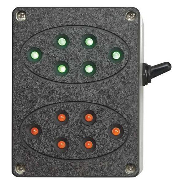 Ideal Warehouse Innovations Interior Traffic Lights,Plastic,Black 60-5412-U
