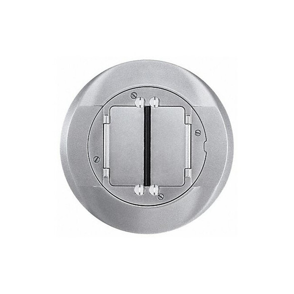 Hubbell Wiring Device-Kellems Floor Box Cover Carpet Flange,Aluminum S1CFCAL