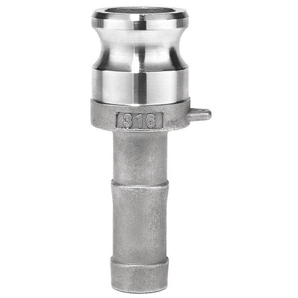 Cam and Groove Fitting, 304SS, E, 1" Adapter x 1" Hose Shank