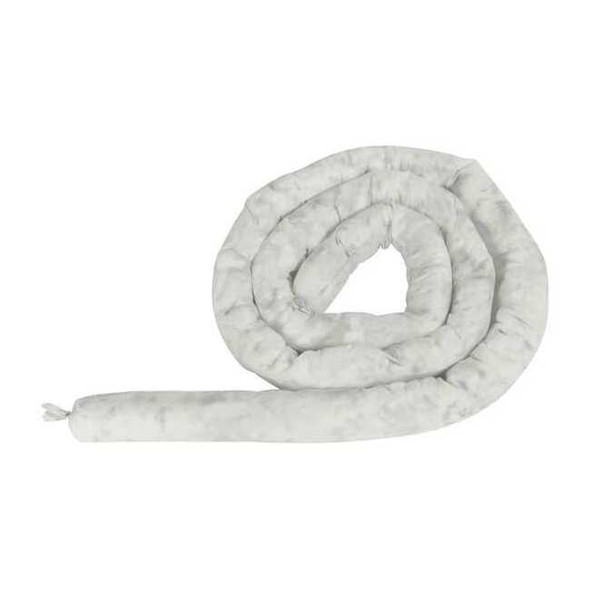 Condor Absorbent Sock,White,10 gal.,PK2 35ZR62