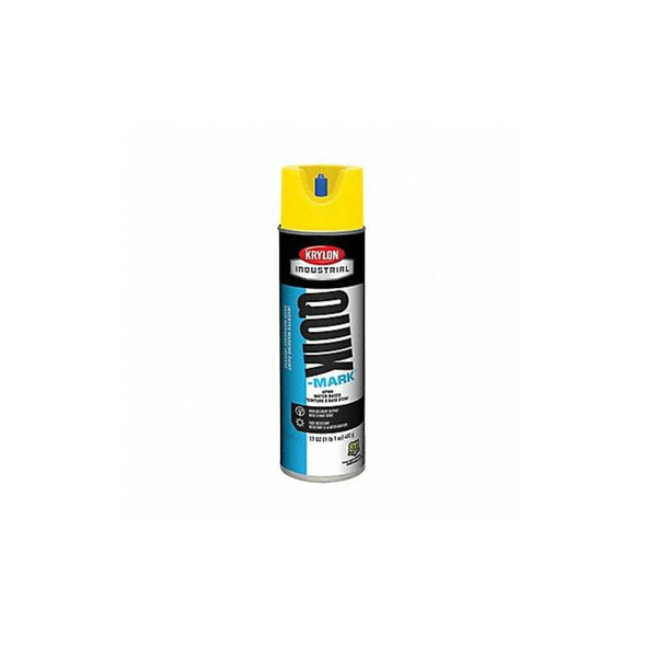 Inverted Marking Paint, 17 oz., High Visibility Yellow, Water -Based