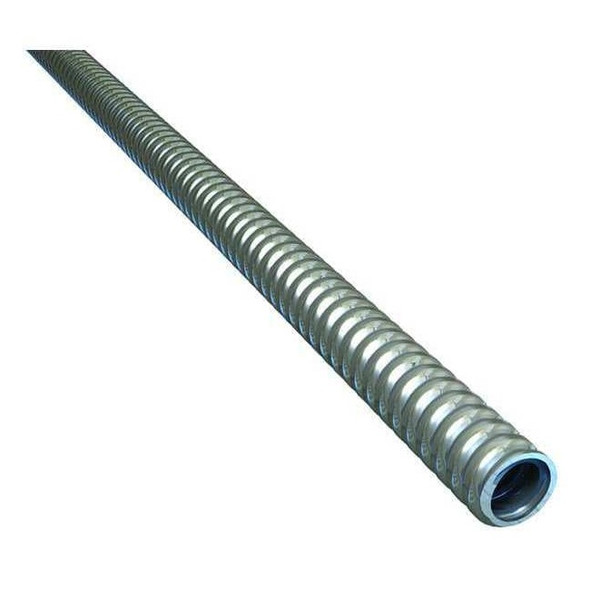 Flexible Metallic Conduit, 1/2 in Trade Size, 100 ft, Steel, Galvanized, Gray