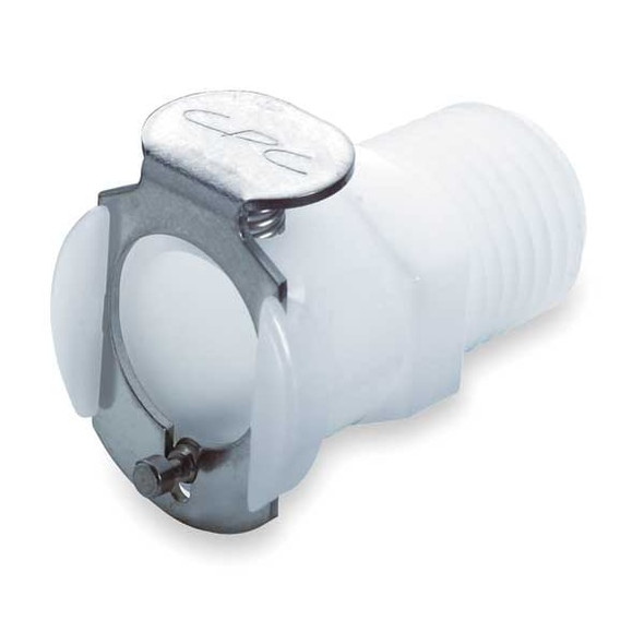 Colder Inline Coupler, Acetal, Shut-Off, MNPT PMCD1004