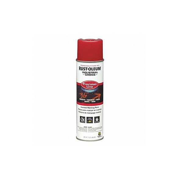 Rust-Oleum Precision Line Marking Paint, 20 oz, Safety Red, Water -Based 203038