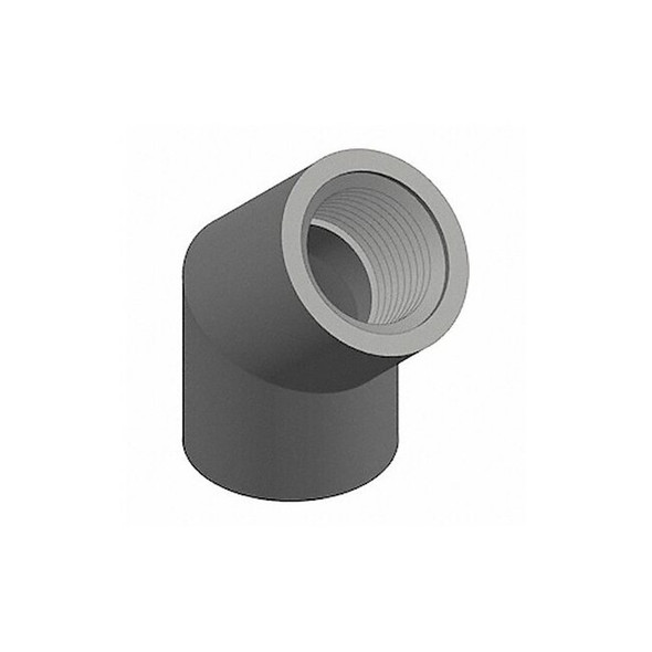Manufacturer Varies 45 Elbow, 3/8 in, Schedule 80,FNPT,Gray 819-003 Manufacturer Varies 45 Elbow, 3/8 in, Schedule 80,FNPT,Gray 819-003
