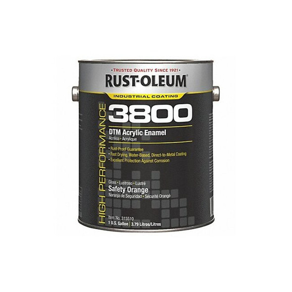 Rust-Oleum Acrylic Enamel Coating,SafetyOrange,1gal 315510 Rust-Oleum Acrylic Enamel Coating,SafetyOrange,1gal 315510