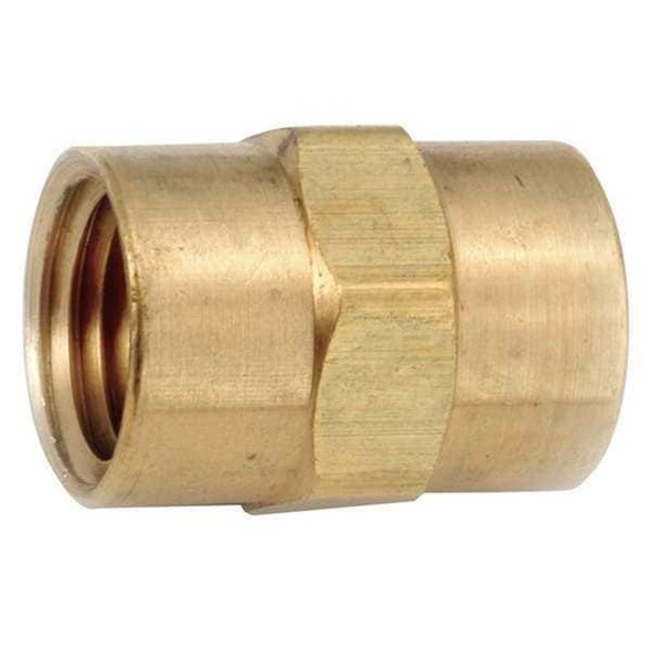Manufacturer Varies Coupling, Brass, 1/2 in Pipe Size, FNPT 706103-08 Manufacturer Varies Coupling, Brass, 1/2 in Pipe Size, FNPT 706103-08
