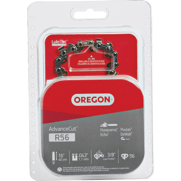 Oregon AdvanceCut 16 In. 56-Link 0.043 In. ga Chainsaw Chain R56