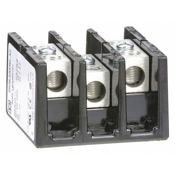 Square D Power Distr Block,Al/Cu,600V AC/DC 9080LBA362101 Square D Power Distr Block,Al/Cu,600V AC/DC 9080LBA362101