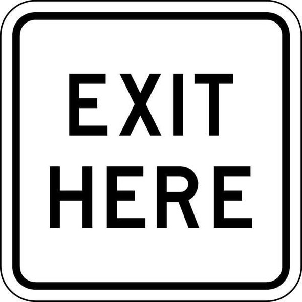Lyle Exit Sign For Parking Lots,18" x 18" LR7-66-18HA