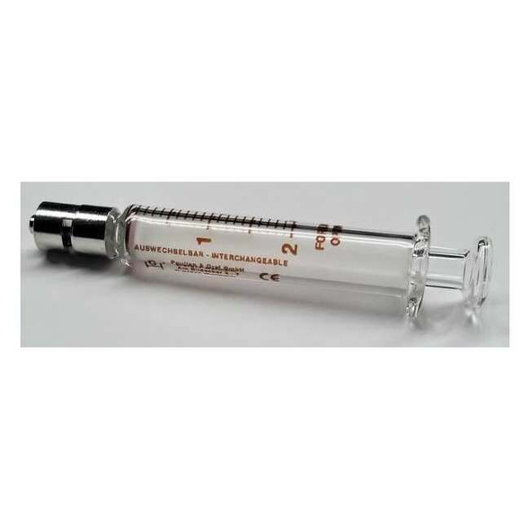 Fortuna Reusable Glass Syringe,2 mL,Luer Lock 7.140-27