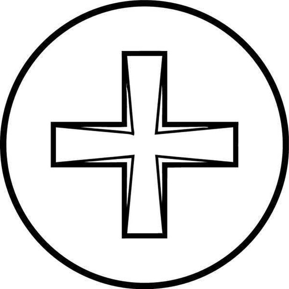 M6-1.00 x 70 mm Phillips Flat Machine Screw, Plain 18-8 Stainless Steel, 10 PK