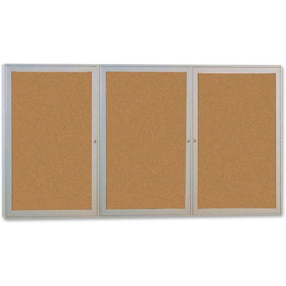 Ghent Enclosed Bulletin Board,Cork,72x48 In. PA34872K Ghent Enclosed Bulletin Board,Cork,72x48 In. PA34872K