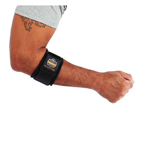 Ergodyne Elbow Support, Neoprene, Nylon, Polyester, Pull-Over, Black, Size S 500