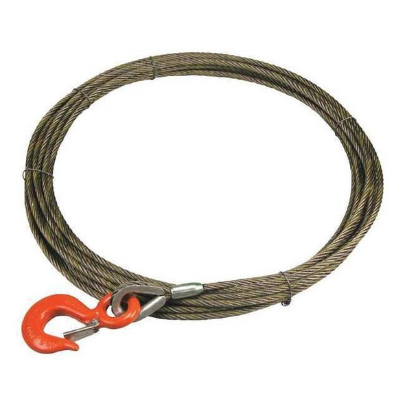 Lift-All Winch Cable, 3/8 In. x 50 ft., Color: natural 38WIX50