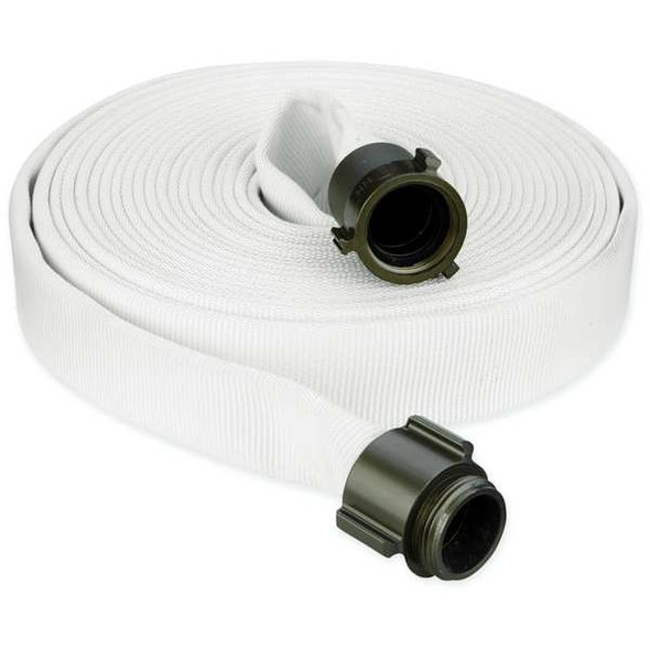 Manufacturer Varies Fire Hose,100 ft,White,Polyester 4YLK3