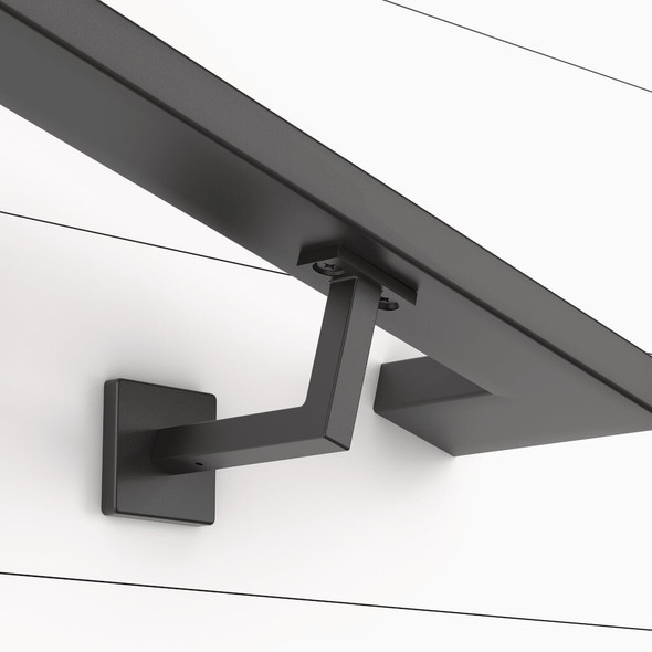 National Hardware 3-5-16 In. Matte Black Reed Handrail Bracket N830-524 208865