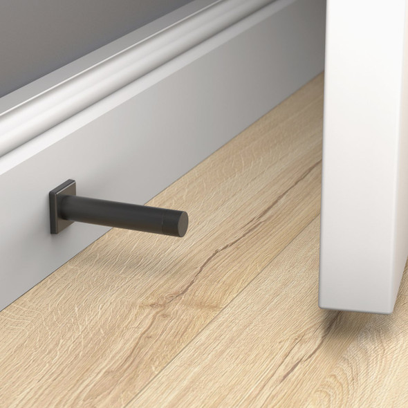 National Hardware 3 In. Matte Black Reed Door Stop N830-526 209491