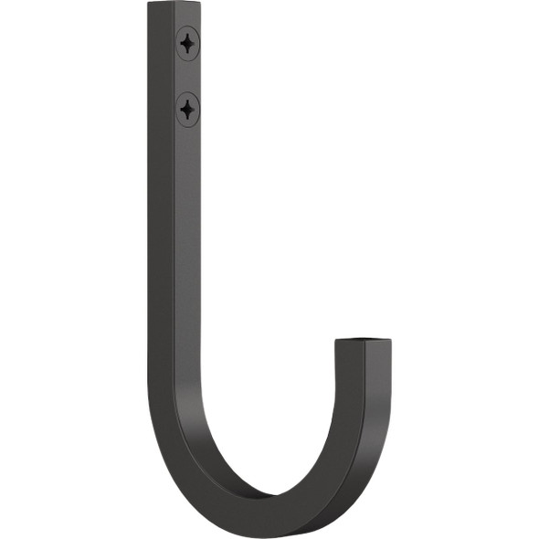 National Hardware 4 In. Matte Black Reed Multipurpose Hook (2-Pack) N337-903