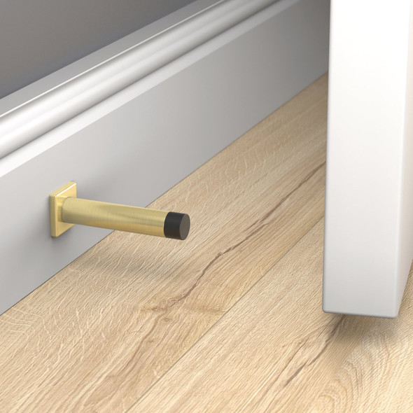 National Hardware 3 In. Brushed Gold Reed Door Stop National Hardware 3 In. Brushed Gold Reed Door Stop