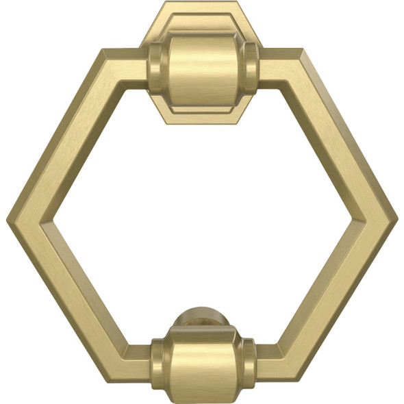 National Hardware Powell 4 In. Brushed Gold Door Knocker N336-708