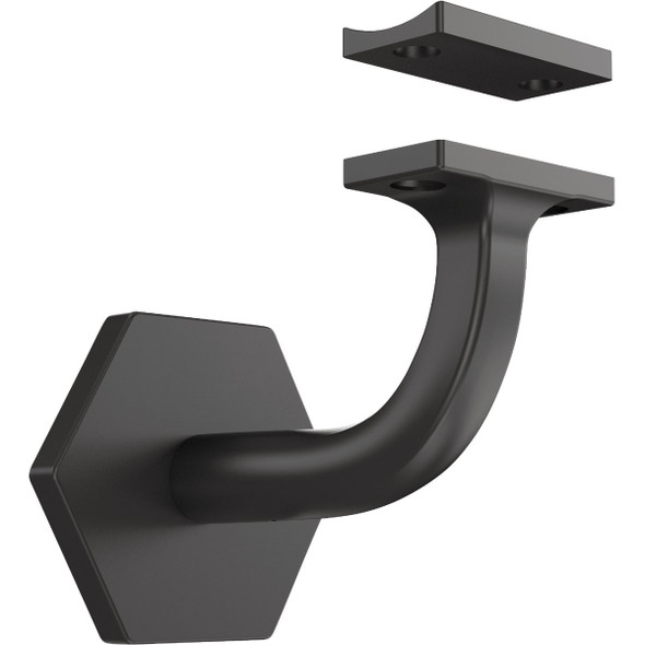 National Hardware Powell 3 In. Matte Black Handrail Bracket N830-533