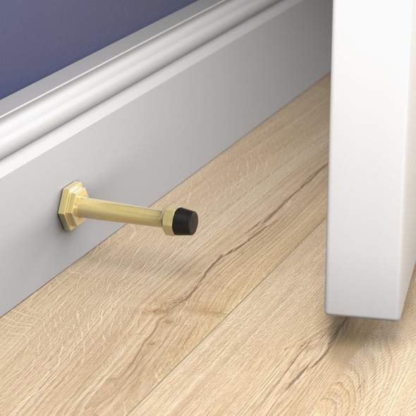 National Hardware Powell 3 In. Brushed Gold Door Stop N830-532 215281