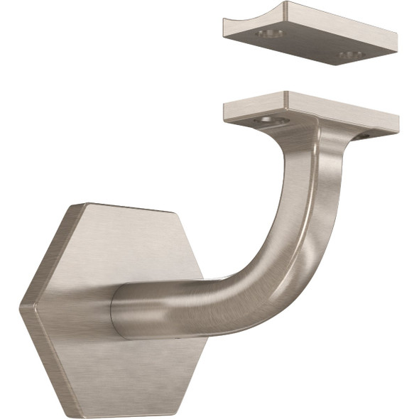 National Hardware Powell 3 In. Satin Nickel Handrail Bracket N830-535