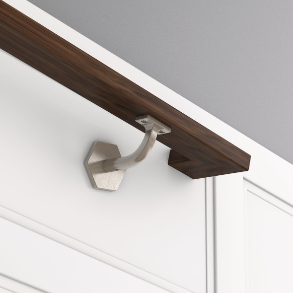 National Hardware Powell 3 In. Satin Nickel Handrail Bracket