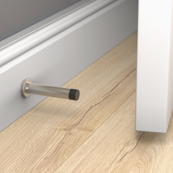 National Hardware 3 In. Satin Nickel Cooper Door Stop N830-522 203216